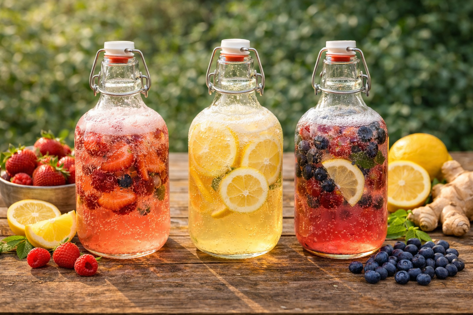 Fermentované limonády: přírodní perlivé nápoje pro zdraví