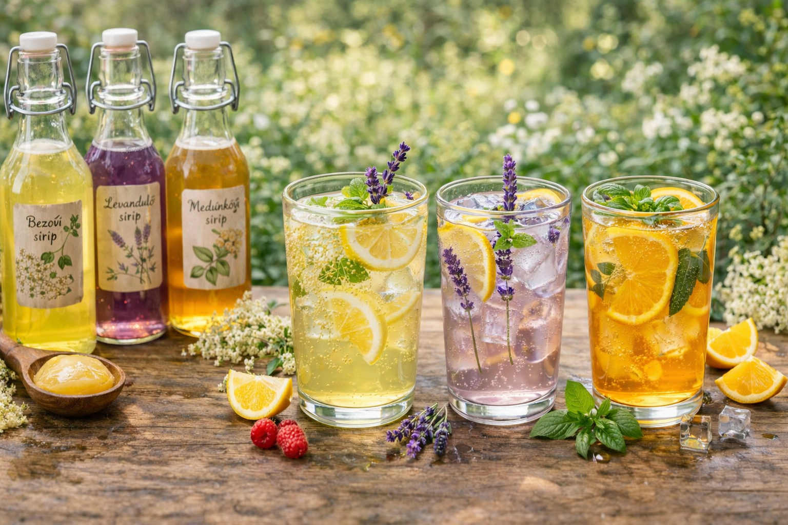 Limonády ze sirupu: jednoduché recepty na domácí osvěžení